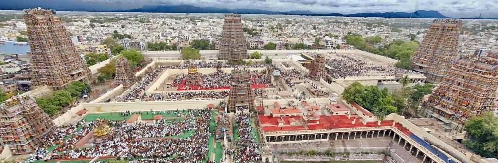 Meenakshi Amman Tempelanlage in Madurai